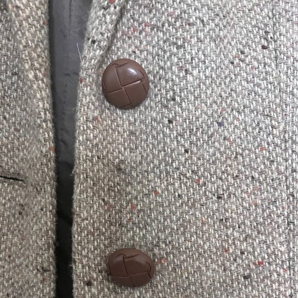 Vintage The Limited Tweed Blazer Jacket Womens Small Wool Elbow Patches - Picture 4 of 7